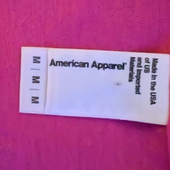 Hot Pink Kraken Octopus Short Sleeve Shirt Men's Size Medium American Apparel - Picture 3 of 5